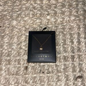 24k gold lock necklace